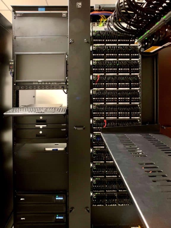 MakerBot server room after infrastructure overhaul